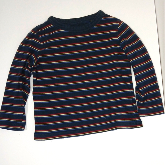 🛍 Joe Fresh Striped Long Sleeve Shirt Colorful Toddler Boy 3T - Picture 1 of 3
